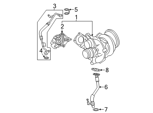 2021 BMW X7 Turbocharger & Components Diagram 2