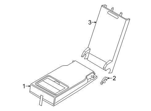 2022 BMW 330e xDrive Rear Seat Components Diagram 1