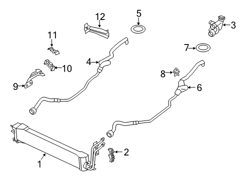 2021 BMW X7 Oil Cooler Diagram 2