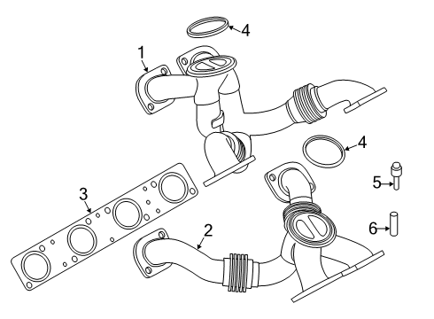 2021 BMW M5 Exhaust Manifold Diagram