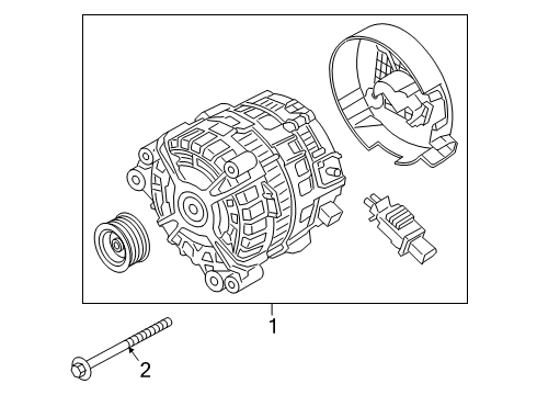 2021 BMW 330i xDrive Alternator Diagram 2