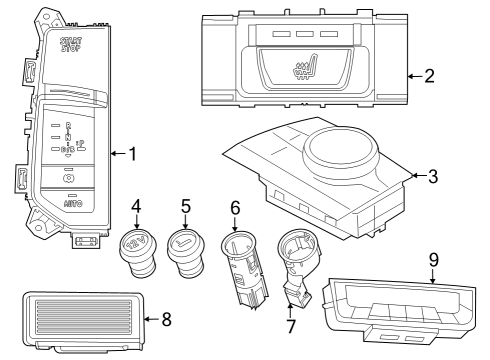 2024 BMW iX Center Console Diagram 2