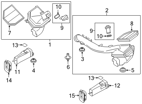 2021 BMW M2 Air Intake Diagram