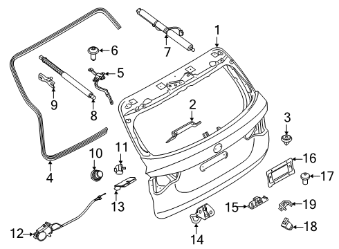 2022 BMW X3 Parking Aid Diagram 6