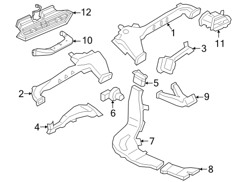 2023 BMW 430i Gran Coupe Ducts Diagram 1