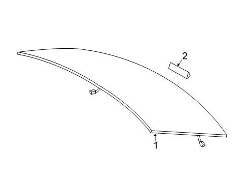 2024 BMW 230i Glass & Hardware - Back Glass Diagram