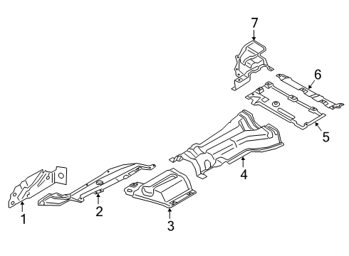 2023 BMW X3 M Heat Shields Diagram 1