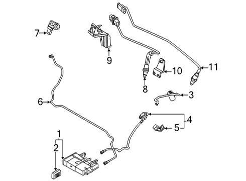 2022 BMW 228i Gran Coupe Emission Components Diagram