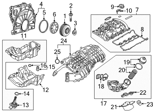 2021 BMW 230i Engine Parts Diagram