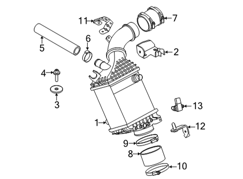 2021 BMW X6 Intercooler Diagram 1