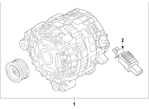 2021 BMW 750i xDrive Alternator Diagram 1