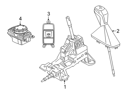 2021 BMW X1 Gear Shift Control - AT Diagram 1