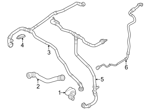 2024 BMW 760i xDrive Hoses, Lines & Pipes Diagram