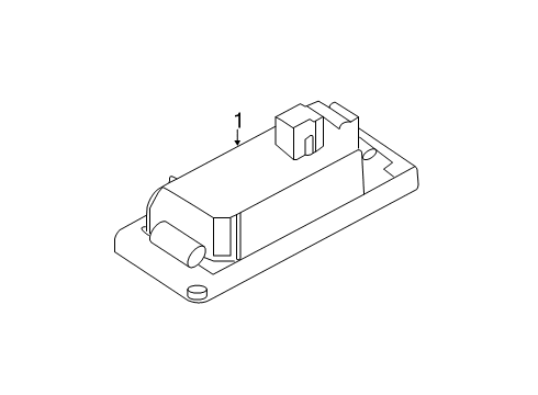 2021 BMW X7 License Lamps Diagram