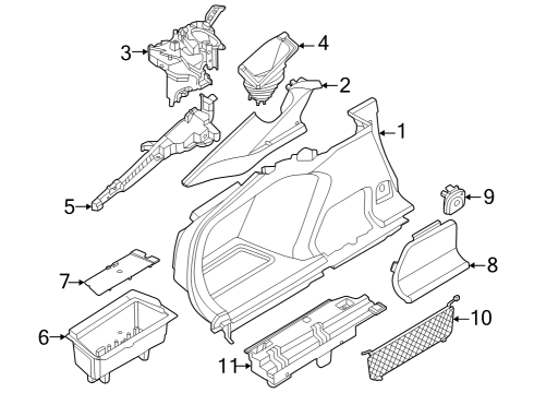 2023 BMW i4 Interior Trim - Rear Body Diagram 2