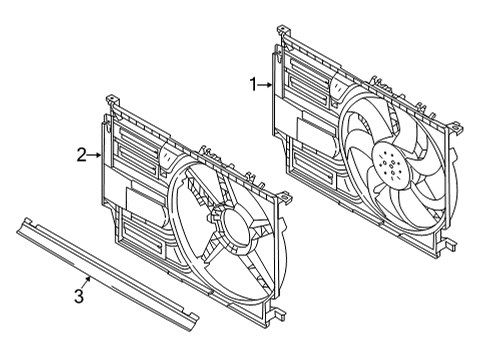 2023 BMW 228i Gran Coupe Cooling System, Radiator, Water Pump, Cooling Fan Diagram 1