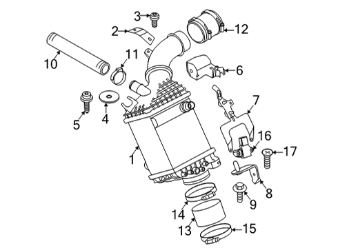 2024 BMW M8 Intercooler Diagram