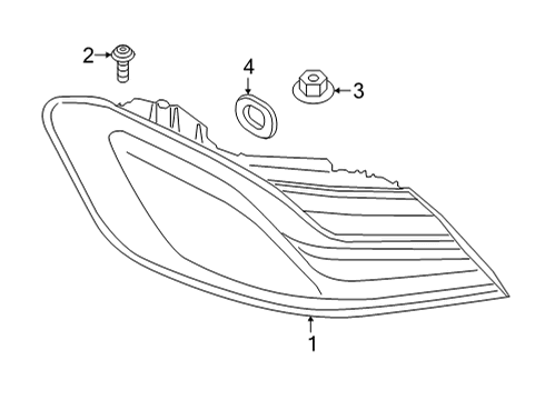 2021 BMW M8 Tail Lamps Diagram