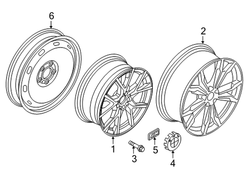 2023 BMW 228i Gran Coupe Wheels Diagram 3