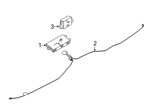 2023 BMW X7 Antenna & Radio Diagram 1