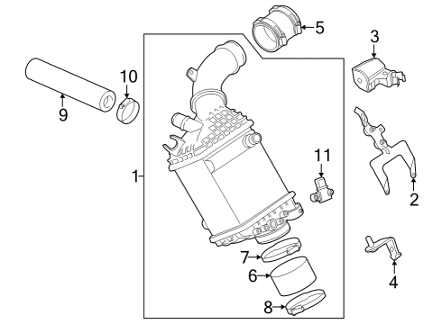 2022 BMW M5 Intercooler Diagram