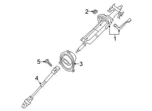 2024 BMW 330e xDrive Steering Column Assembly Diagram