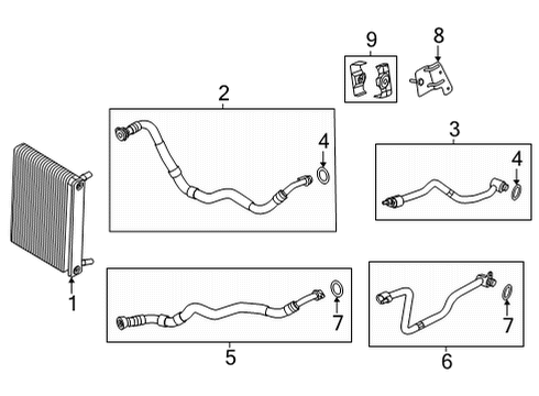 2021 BMW X6 M Oil Cooler Diagram 1