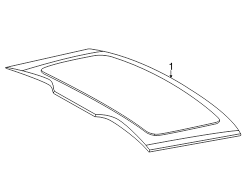 2023 BMW X6 M Glass - Lift Gate Diagram