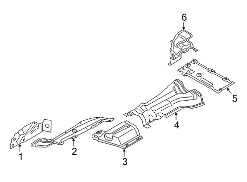 2021 BMW X4 Heat Shields Diagram 1