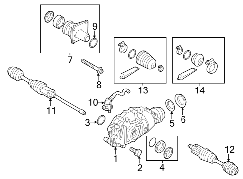 2024 BMW 430i xDrive Gran Coupe Front Axle & Carrier Diagram