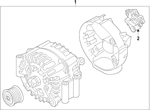 2022 BMW X6 M Alternator Diagram 1