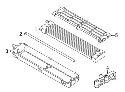 2022 BMW X6 M Radiator & Components Diagram 13