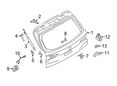 2021 BMW X5 Lift Gate Diagram 3