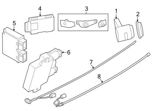 2022 BMW iX Electrical Components - Rear Bumper Diagram 2