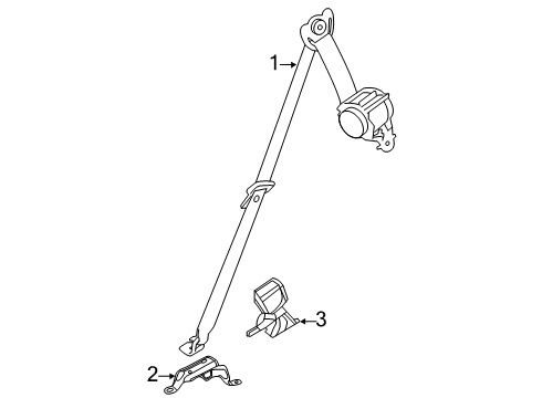 2023 BMW X7 Seat Belt Diagram 3