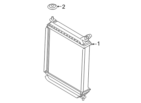 2022 BMW X6 M Radiator & Components Diagram 9