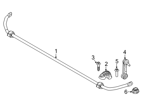 2023 BMW X2 Rear Suspension, Lower Control Arm, Upper Control Arm, Stabilizer Bar, Suspension Components Diagram 1