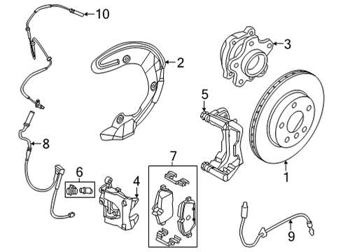 2022 BMW 230i Front Brakes Diagram 2