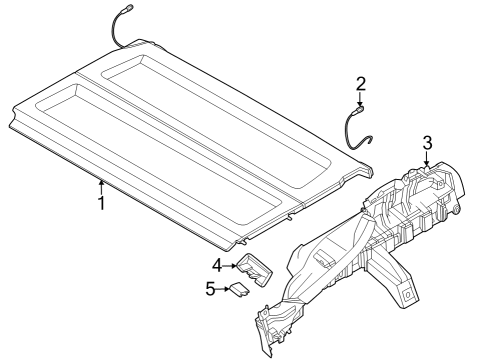 2023 BMW X1 REAR SHELF Diagram for 51479462027