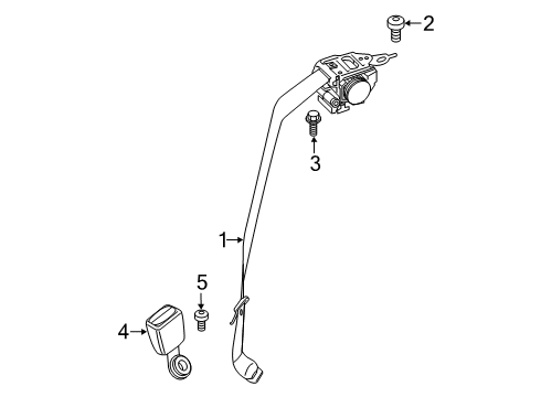 2021 BMW M850i xDrive Seat Belt Diagram 2