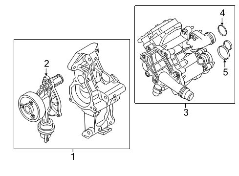 2021 BMW 530e Water Pump Diagram 2