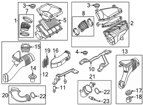 2024 BMW X6 M INTAKE SILENCER Diagram for 13719845089