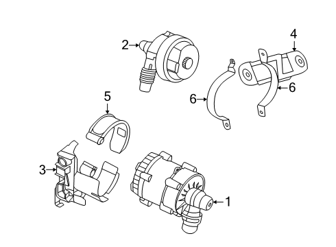 2022 BMW 530i Water Pump Diagram 1