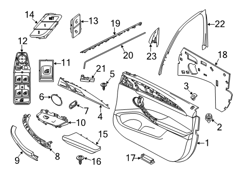 2022 BMW X4 Power Seats Diagram 1