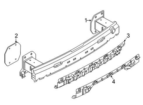 2022 BMW X6 M Bumper & Components - Rear Diagram 5