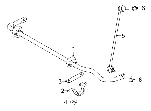 2022 BMW Z4 Stabilizer Bar & Components - Front Diagram