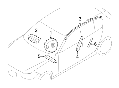 2023 BMW 230i Air Bag Components Diagram 2