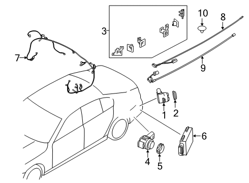 2021 BMW M760i xDrive Electrical Components - Rear Bumper Diagram 2