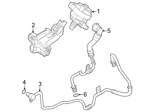 2023 BMW X7 Water Pump Diagram 2