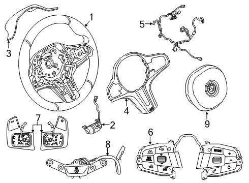 2021 BMW M760i xDrive Steering Column & Wheel, Steering Gear & Linkage Diagram 5